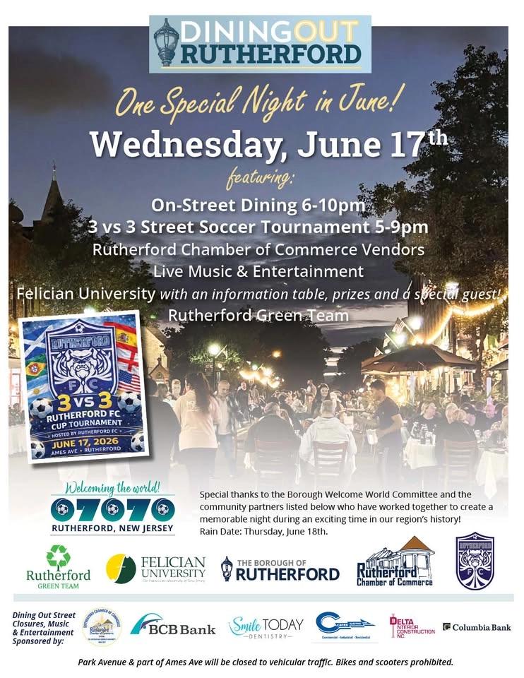 Dining Out Rutherford - Wednesday, June 17th