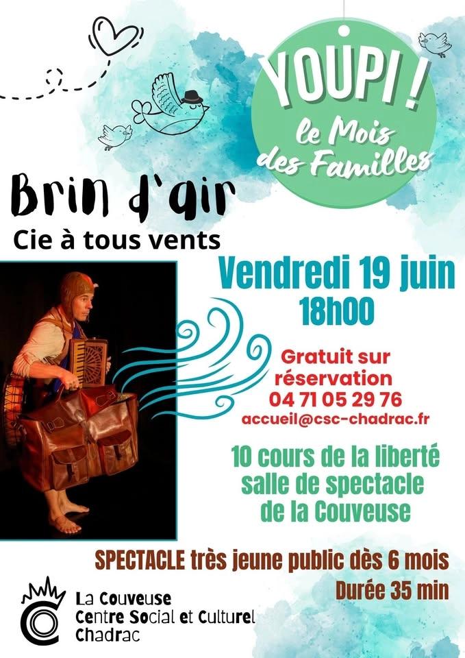 Spectacle Brin d'air - à partir de 6 mois - Gratuit (sur inscription)