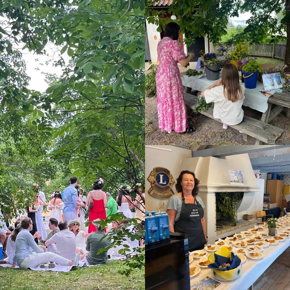 Midsommarafton vid älta gård