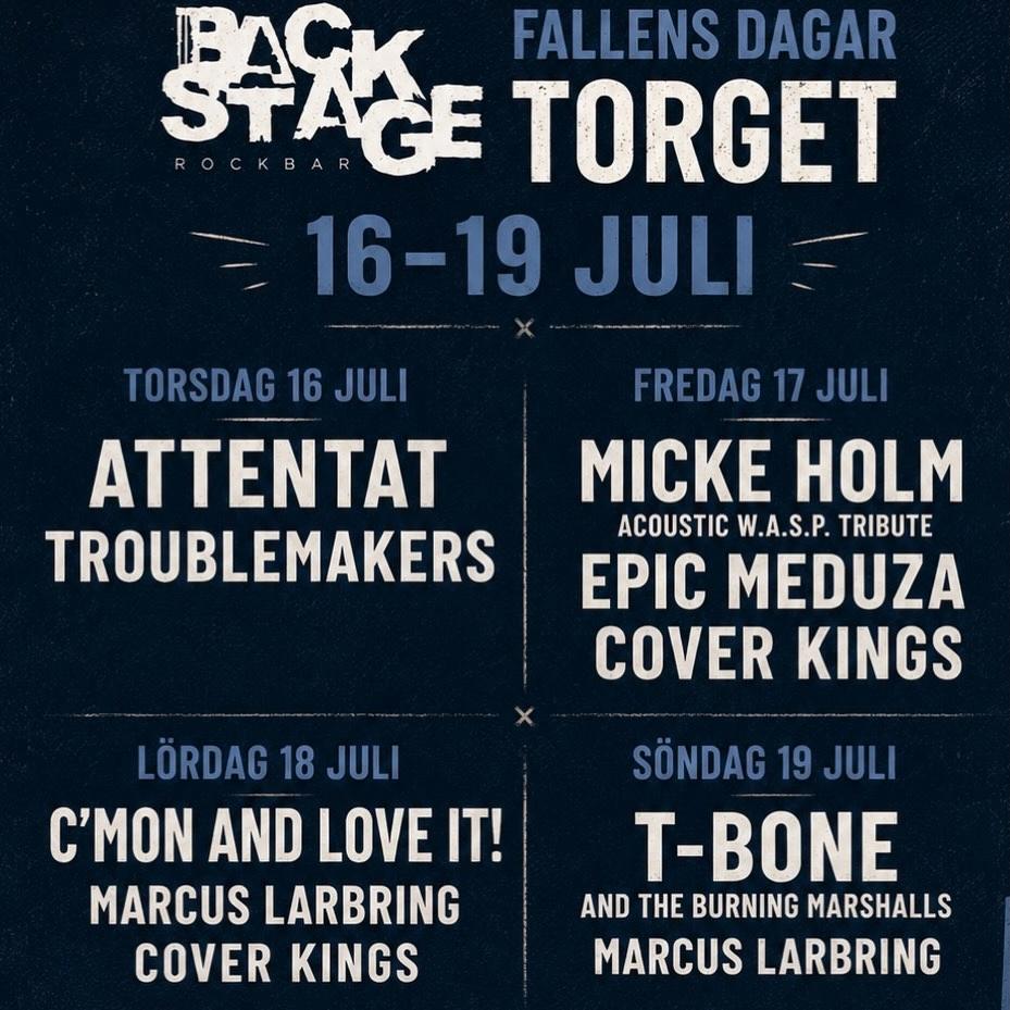 Fallens Dagar - Rocktältet på Drottningtorget - Söndag