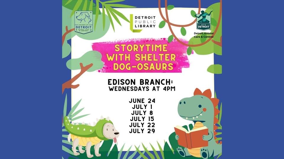 Storytime with Shelter Dog-osaurs