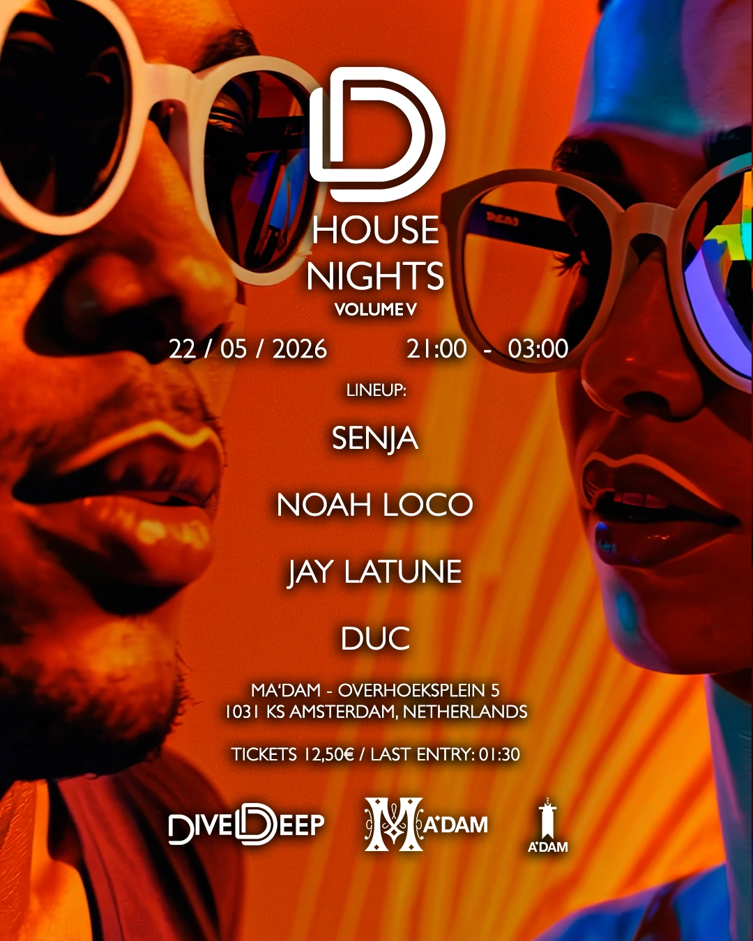 Madam by Night invites: Dive Deep House Nights Vol. V