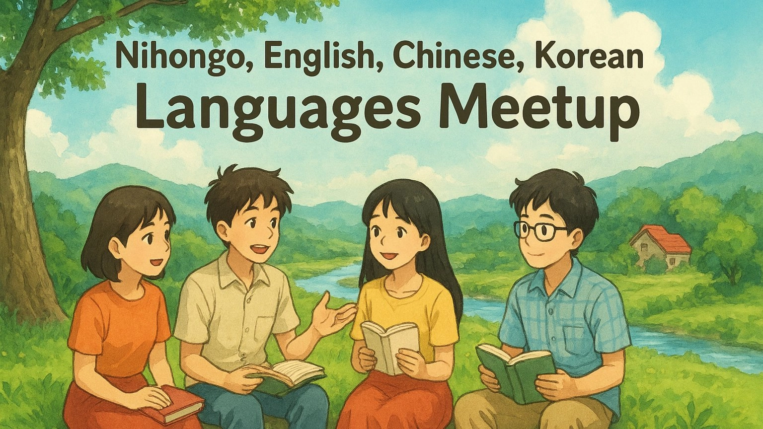 *FREE*☕️🌐 Nihongo, English, Chinese, Korean Languages Meetup = 日本語英語中国語韓国語言語交流会