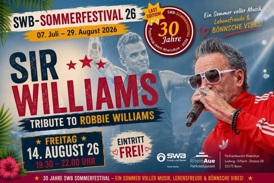 SIR WILLIAMS / Tribute to Robbie Williams/ SWB Sommerfestival / Last Edition