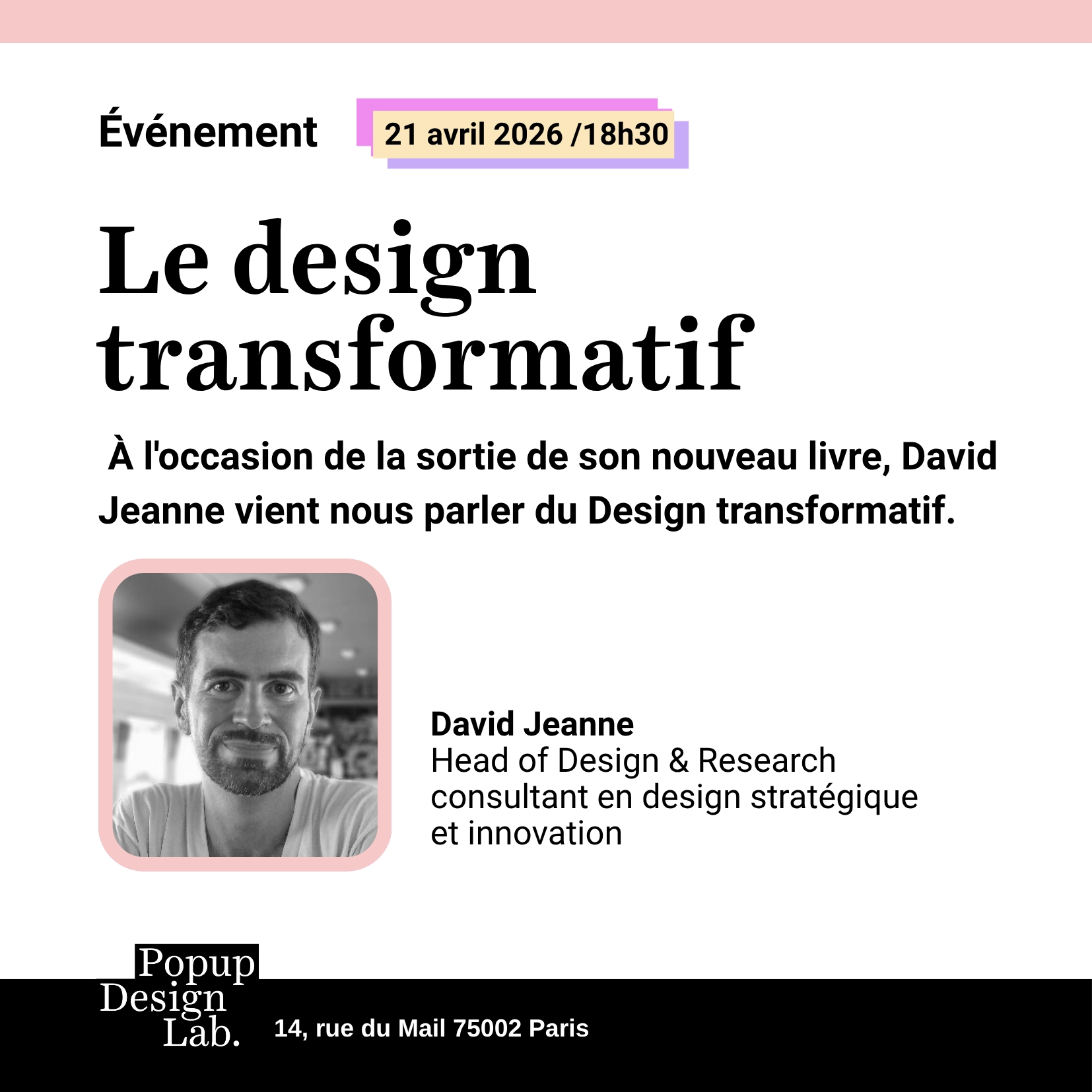 Le design transformatif avec David Jeanne