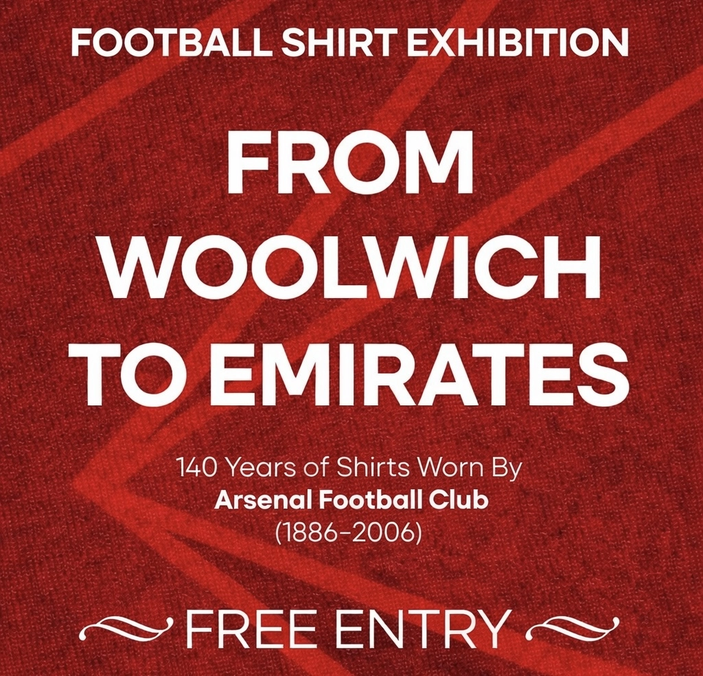 Football Shirt Exhibition Near Emirates Stadium