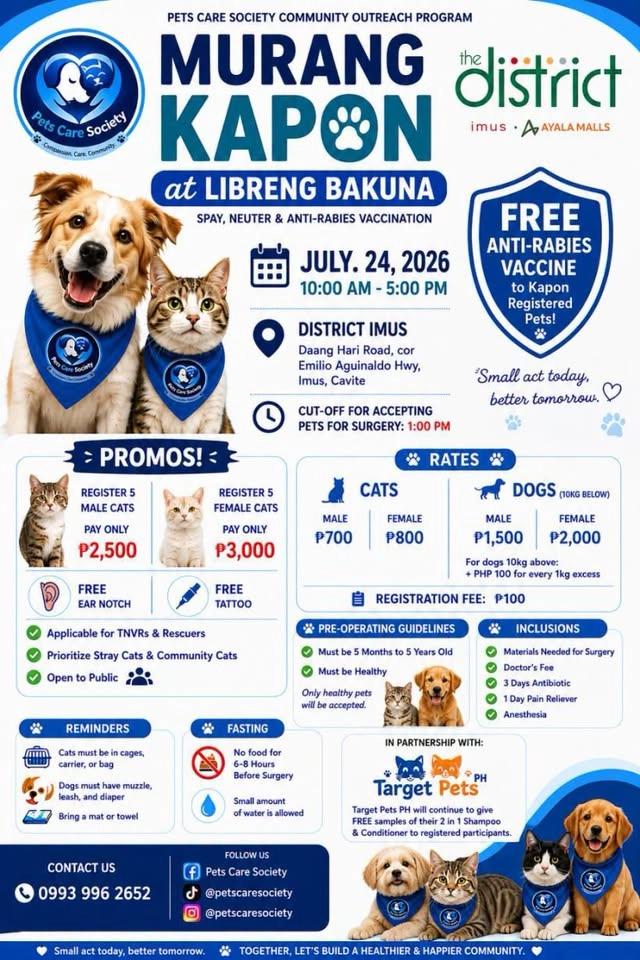 MURANG KAPON AT LIBRENG BAKUNA