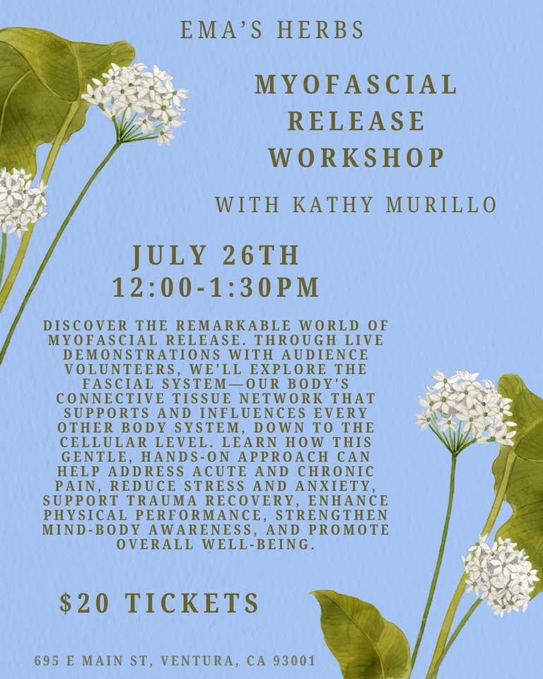 Myofascial Release Workshop with Kathy Murillo