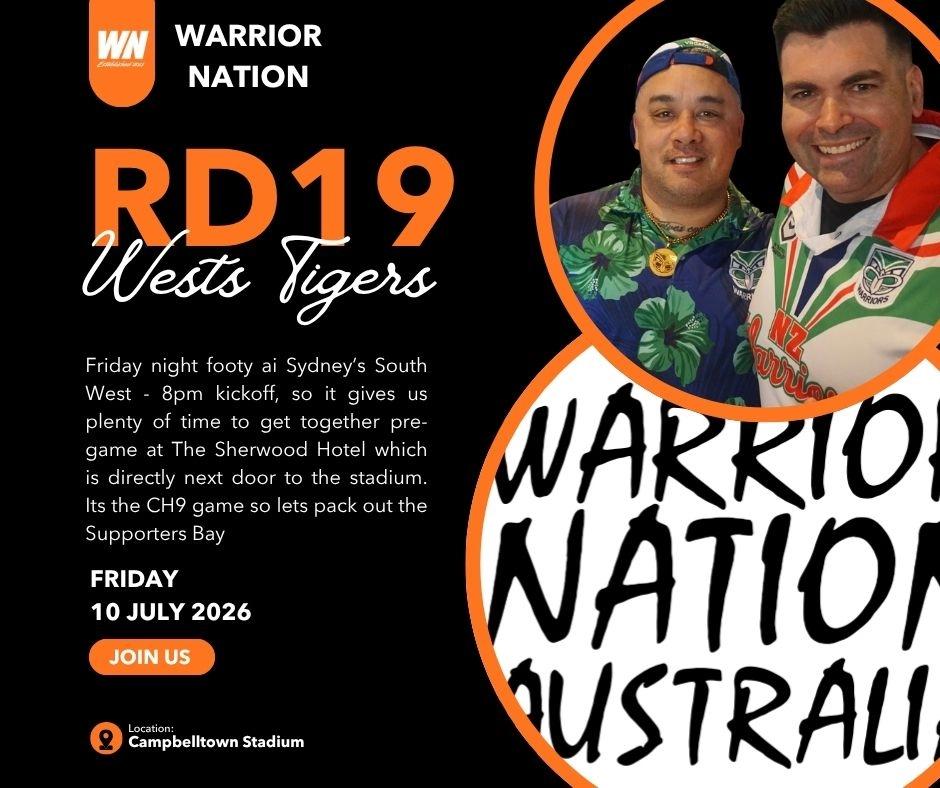 RD19 v West Tigers @ Campbelltown Stadium + Pre-Game meetup at The Sherwood (directly next door)