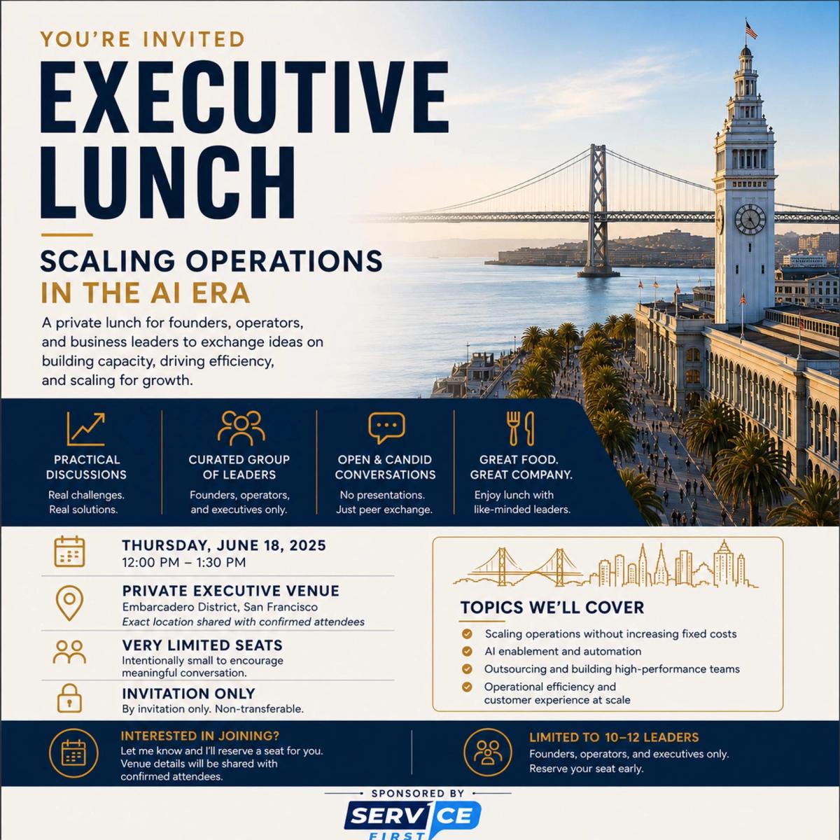 Executive Lunch: Scaling Operations in the AI Era