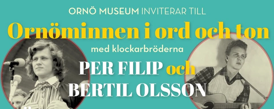 Klockarbröderna bjuder på Ornöminnen i ord och ton