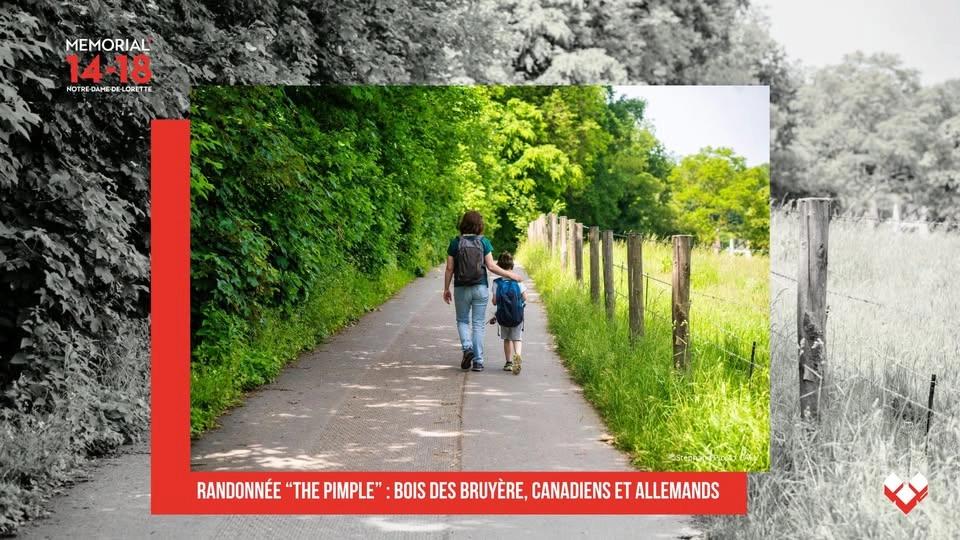 Randonnée “The pimple” : Bois des Bruyère, Canadiens et Allemands