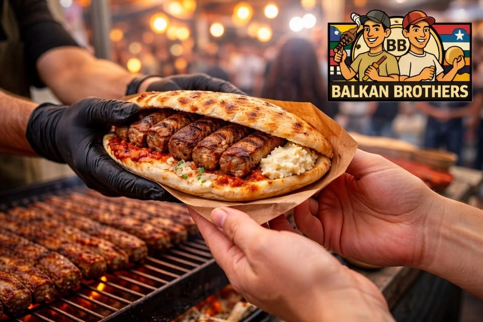 😍BALKAN BROTHERS😍⭐GRÖNSAKSTORGET⭐CEVAPI😋