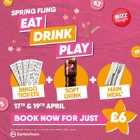 Spring Fling Tickets - Buzz Bingo Crawley 17/04