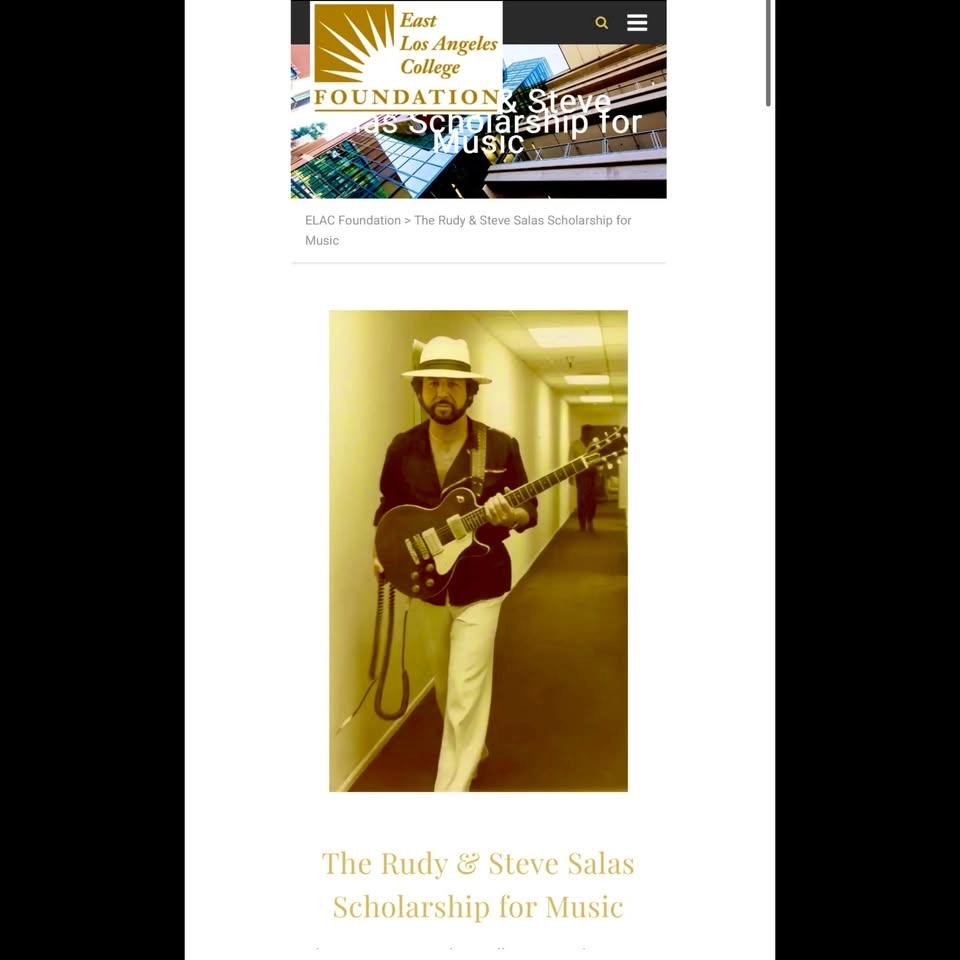 TIERRA• RUDY AND STEVE SALAS SCHOLARSHIP FOR MUSIC