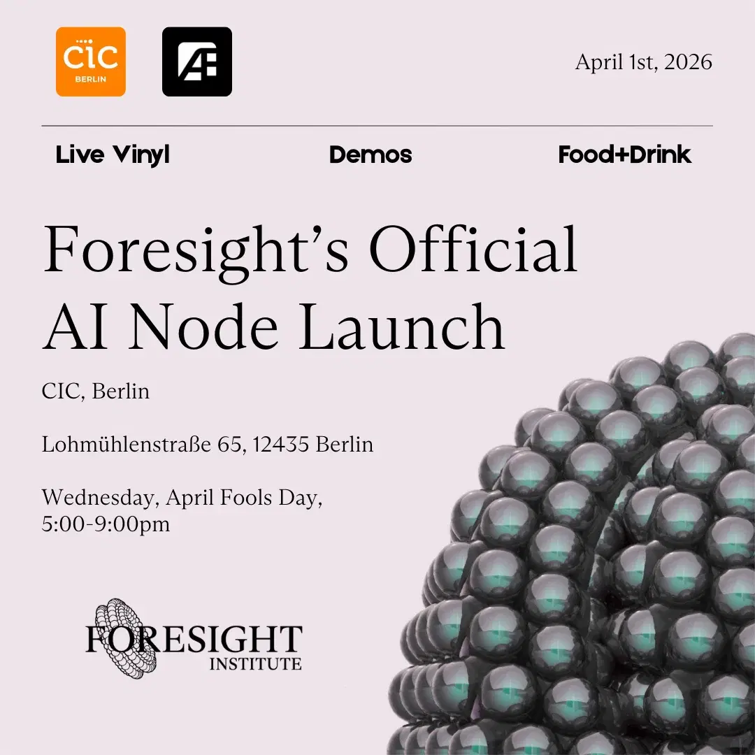 Foresight’s Berlin AI Node: Launch Salon