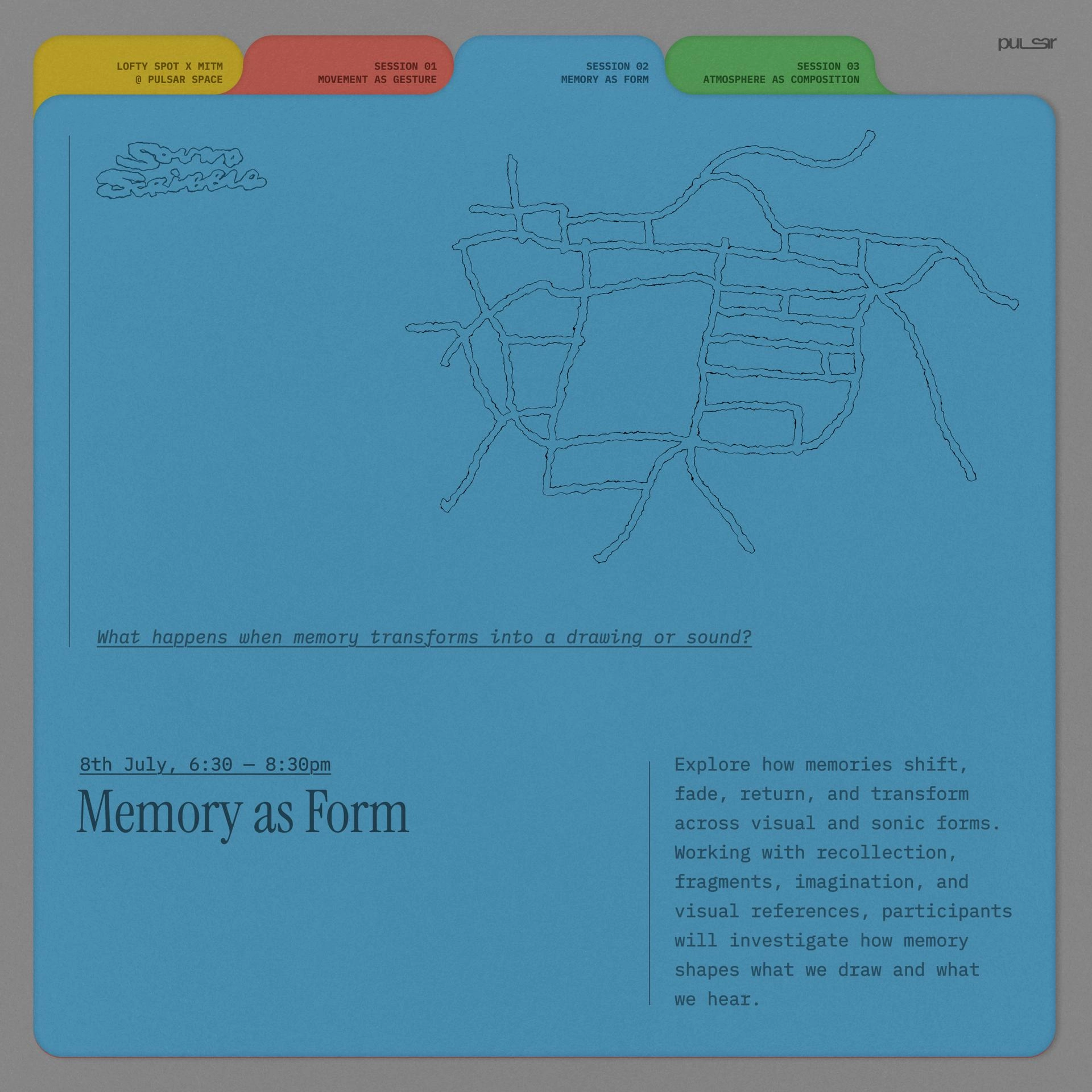 Sound Scribble w Lofty Spot: Memory as Form