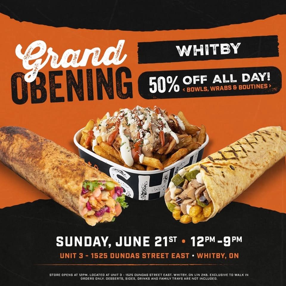 🎉 SHELBY'S GRAND OBENING - WHITBY 🎉