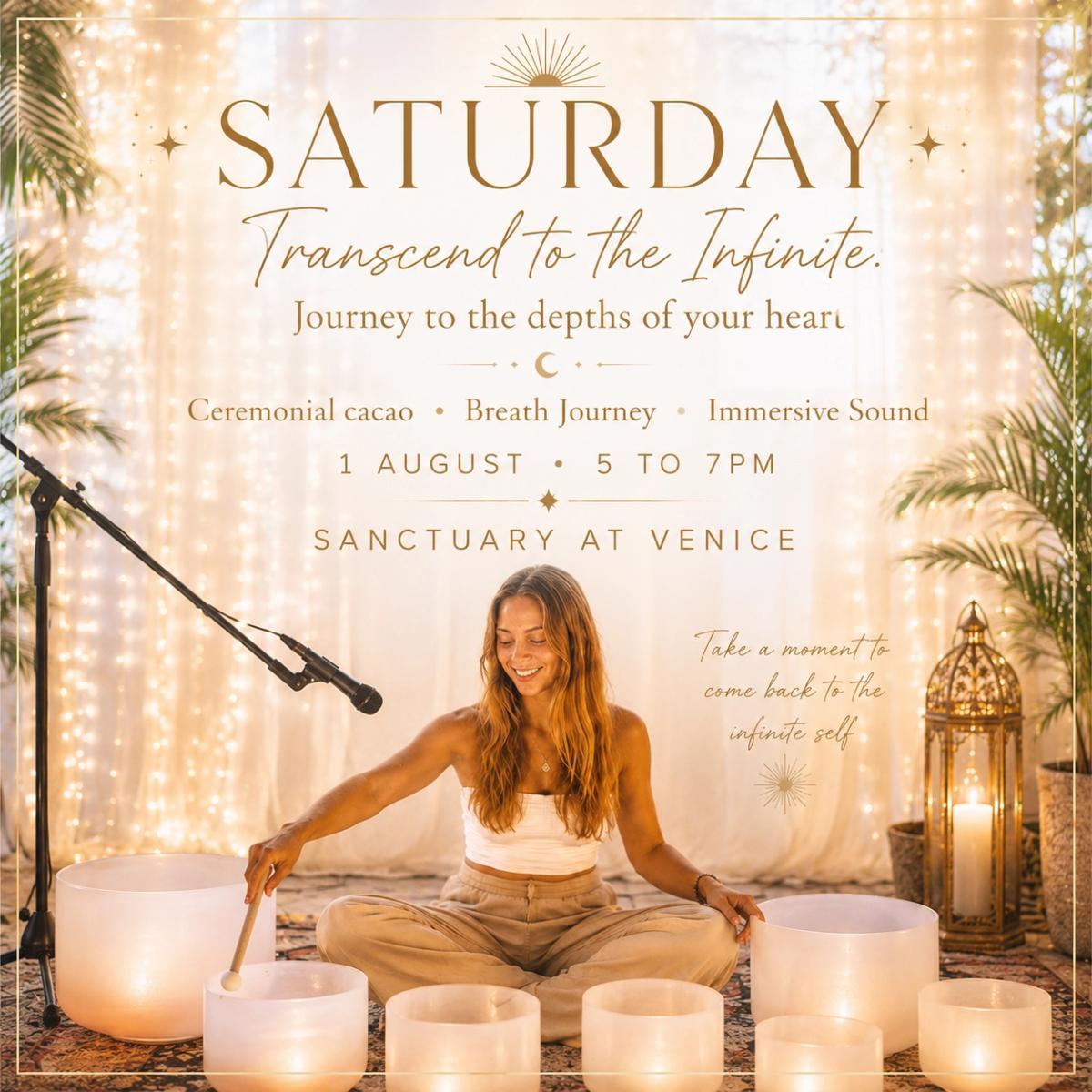 “Transcend to the Infinite” Immersive Sound • Breath • Cacao Journey