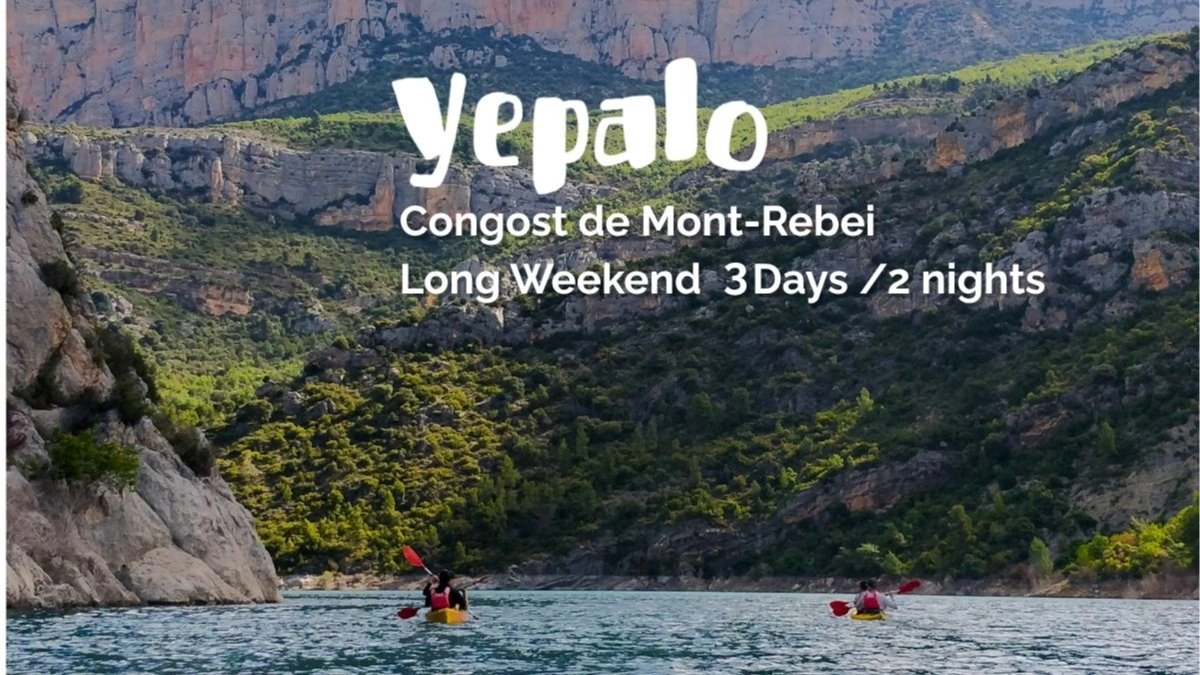 🥾🚣🏿♀️🪂 Mont-rebei Long WE adventures: Hike + Kayak + Paragliding (opt)