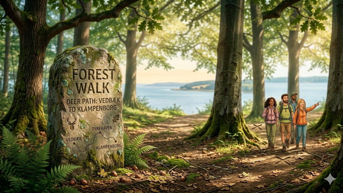 🌿 Forest Walk: Vedbæk → Dyrehaven → Klampenborg 🦌