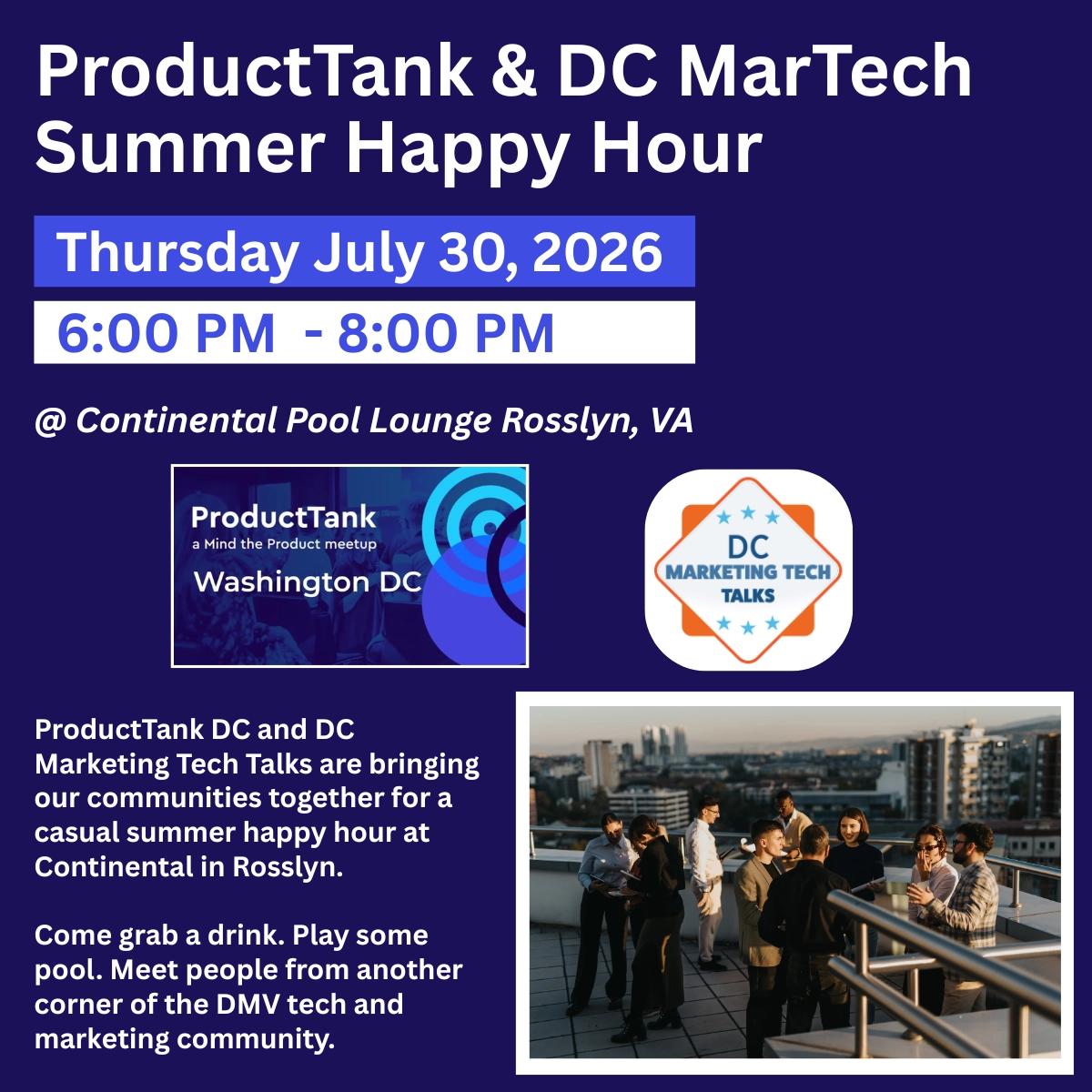 DMV Marketing & Product Happy Hour: Meet, Connect & Have Fun