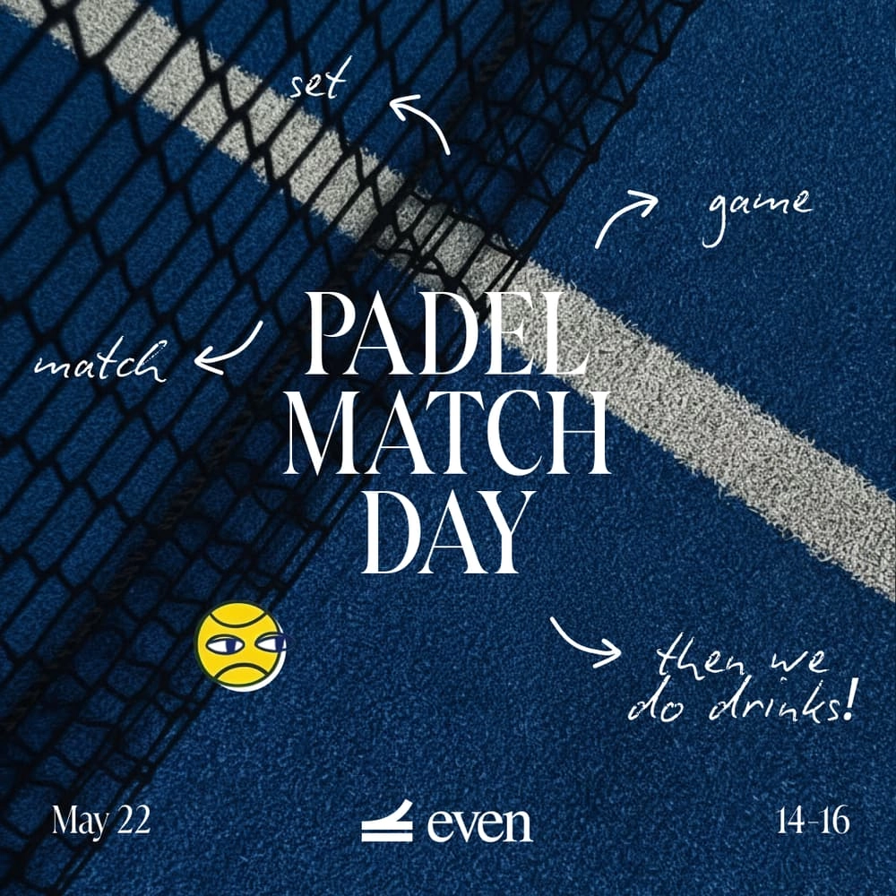 Even Founders community padel match day