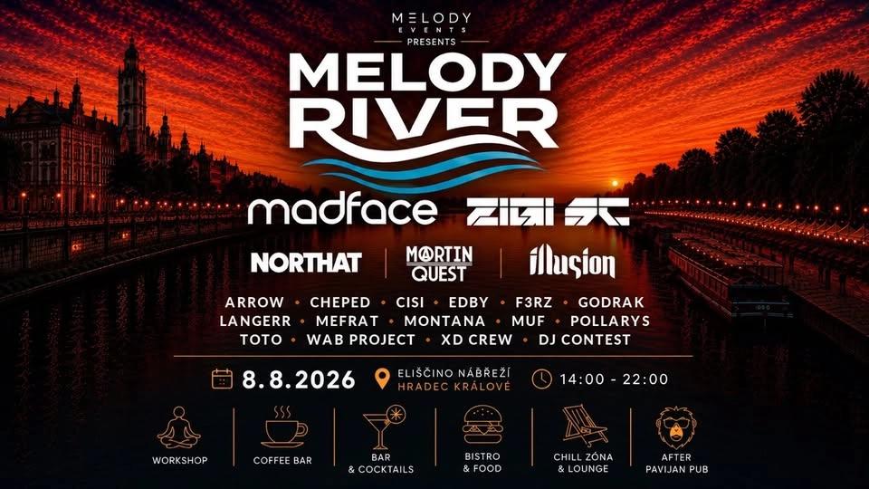 Melody River Open Air | 8.8.2026 | Eliščino nábřeží HK