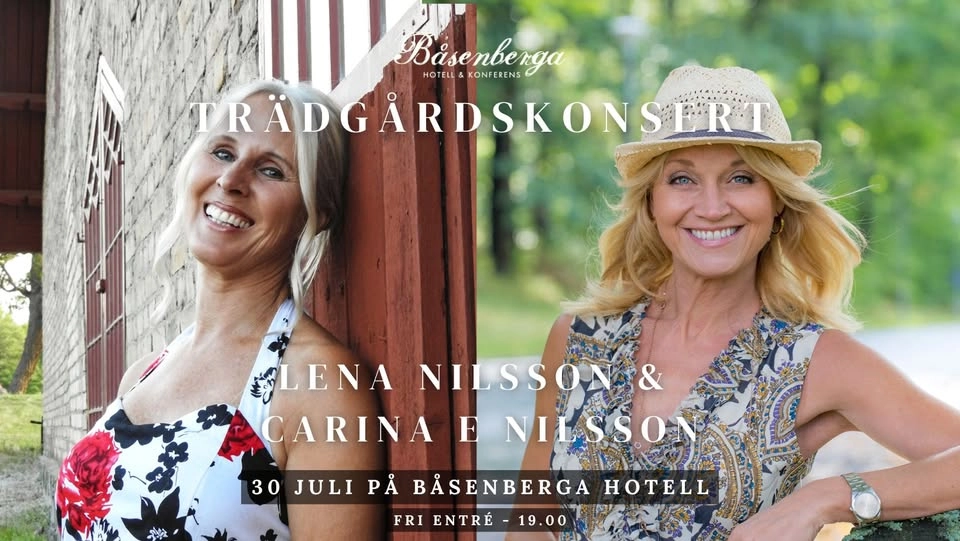 Trädgårdskonsert med Lena Nilsson & Carina E Nilsson