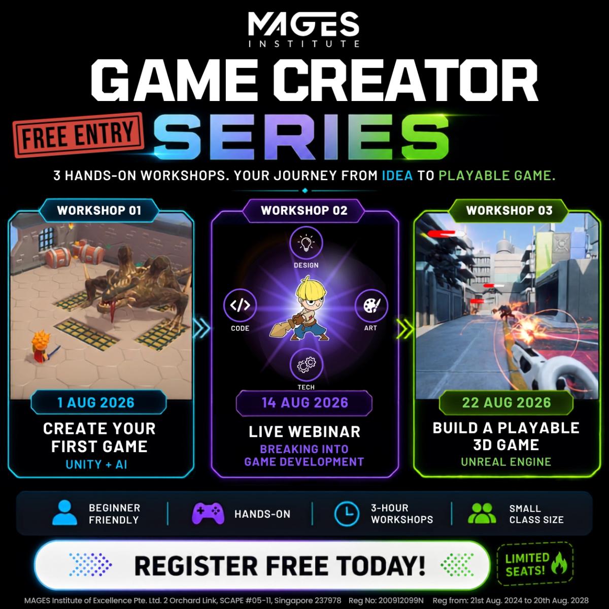 MAGES GAME CREATOR SERIES (August - FREE ENTRY)