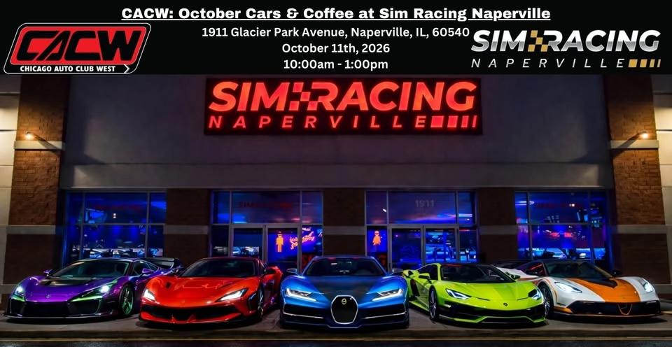 CACW: October Cars & Coffee at Sim Racing Naperville