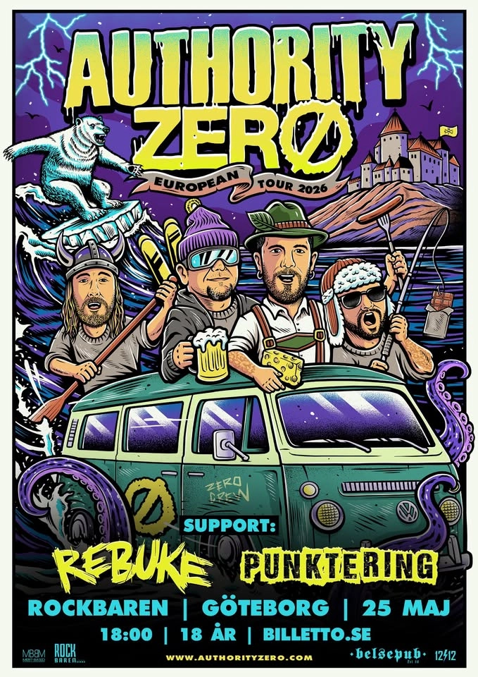 Belsepub: Authority Zero (USA), Rebuke & Punktering