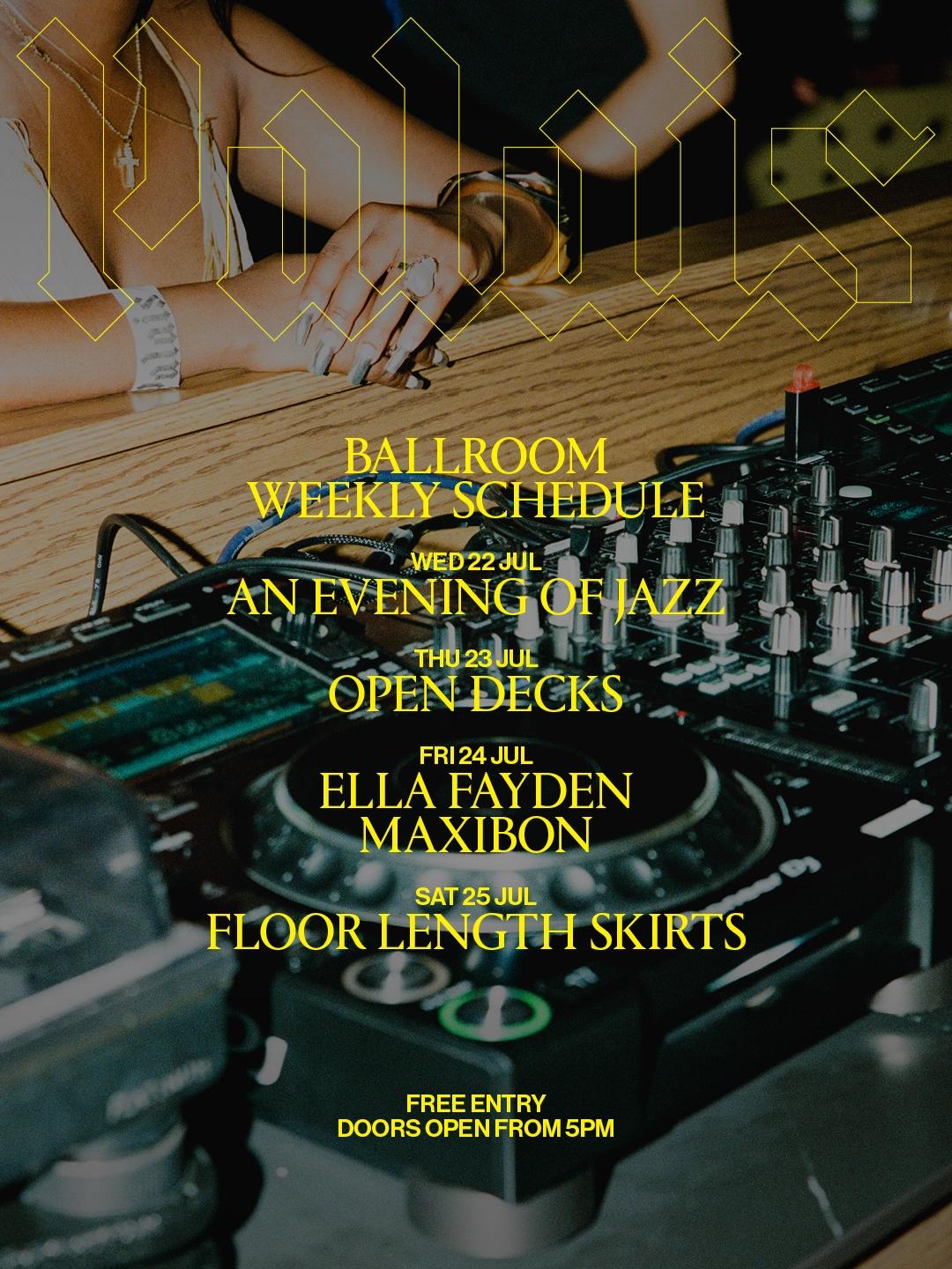 Ballroom at Palais: Ella Fayden & MAXIBON