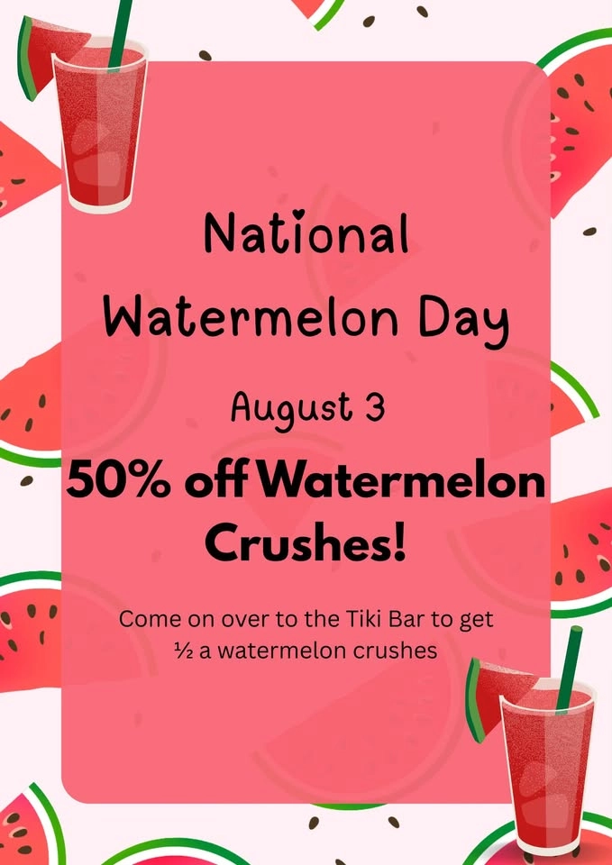 World Watermelon Day at Tiki Bar
