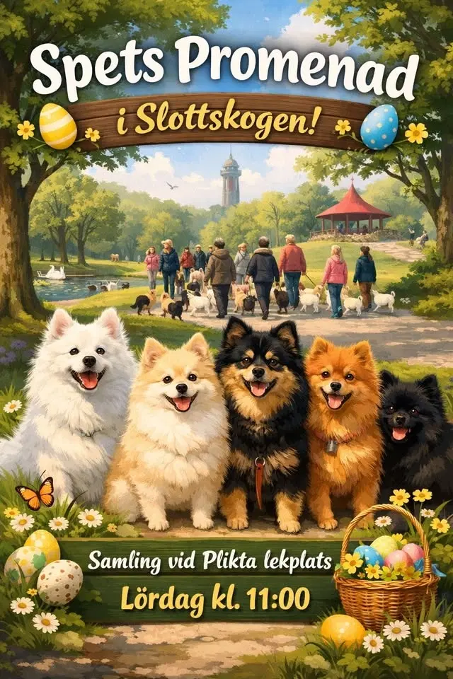 Hundpromenad i Slottskogen