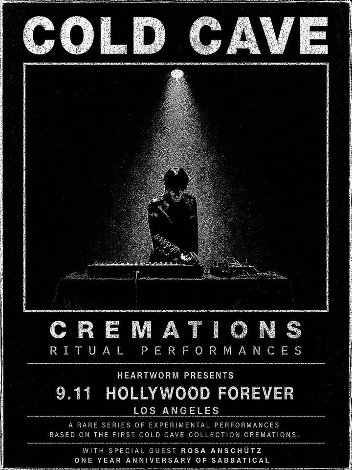 Cold Cave performing CREMATIONS with Rosa Anschutz