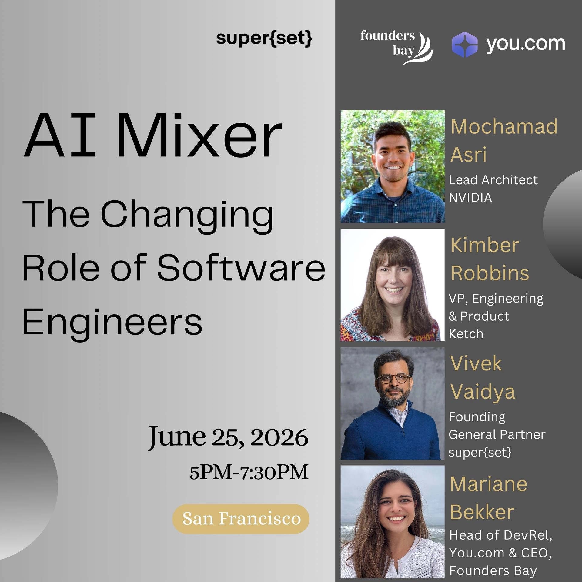super{set} & Founders Bay present: The Changing Role of Software Engineering
