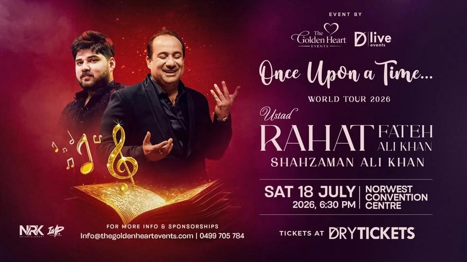 Ustad Rahat Fateh Ali Khan - Live in Concert Sydney 2026