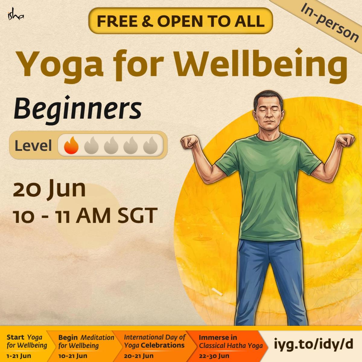 Yoga for Wellbeing (Level 1)