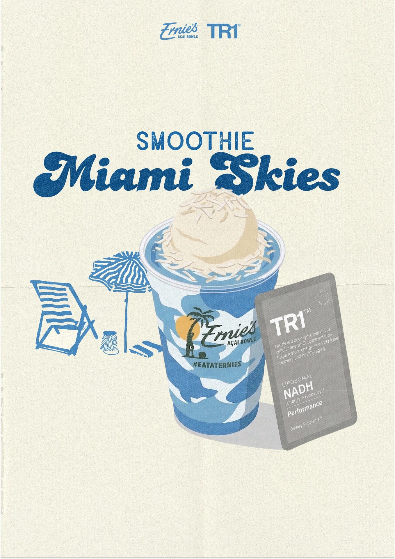 Ernie’s x TR1 Miami Skies - Smoothie Launch