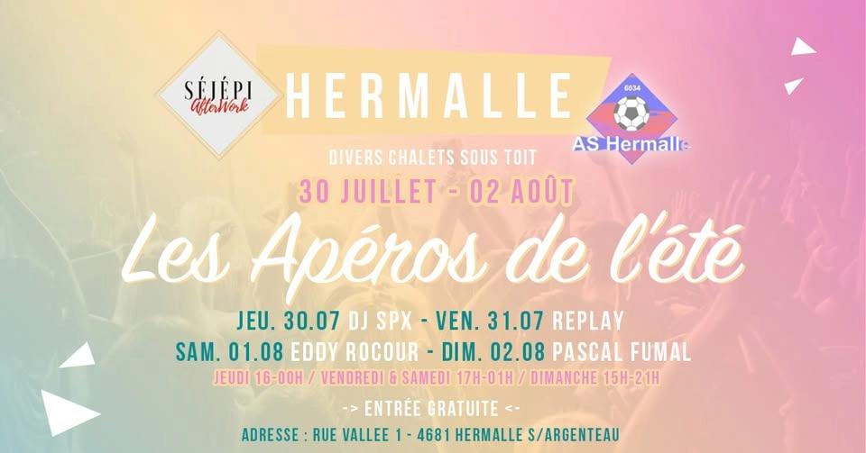 Jeu. 30 au Dim. 02 Août : Les Apéros de l'été à Hermalle