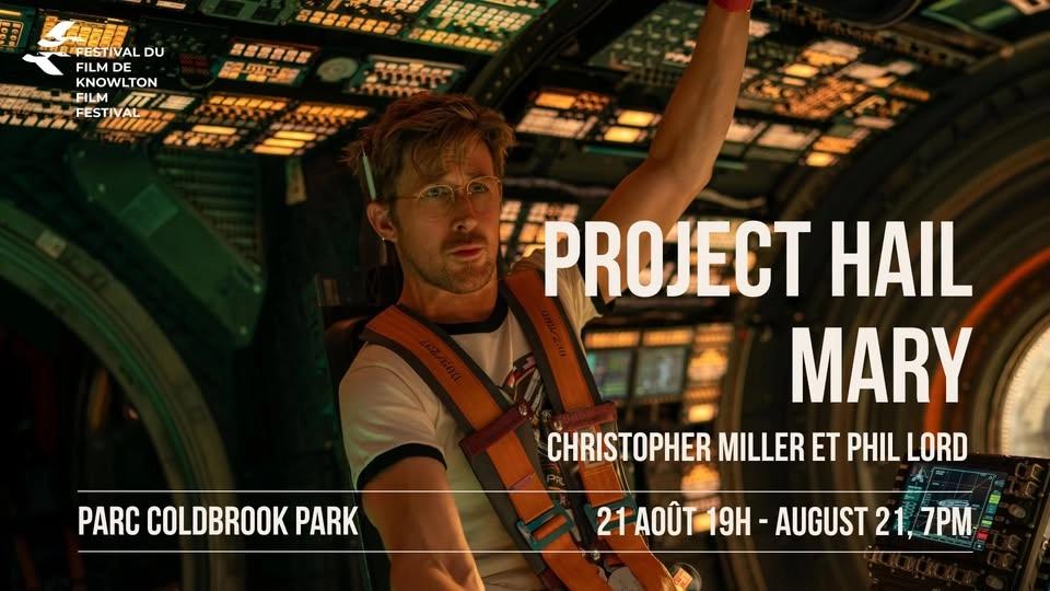 🎬Cinéma sous les étoiles au parc Coldbrook : Project Hail Mary🌎☄️🧑🏻🚀