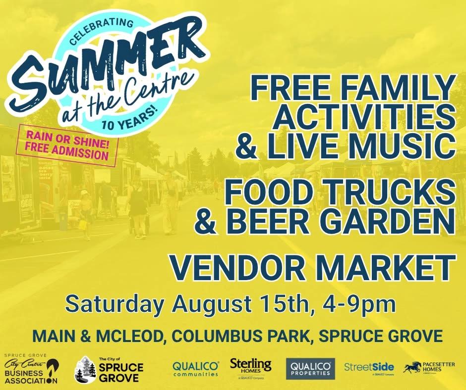 Summer at the Centre Night Market - August 15