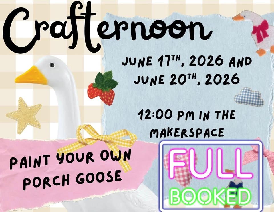 Crafternoon: Paint Your Own Porch Goose (FULL)