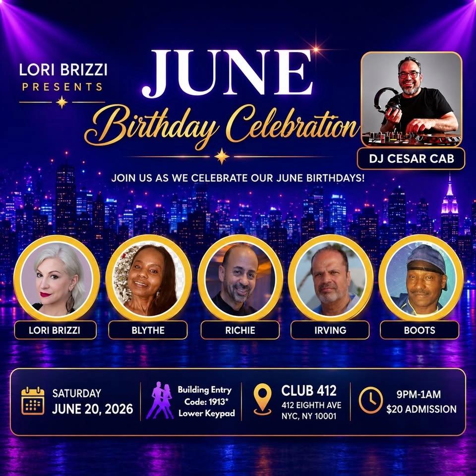 3rd Saturday Hustle at 412 with June Birthday Celebration w/Cesar Cab