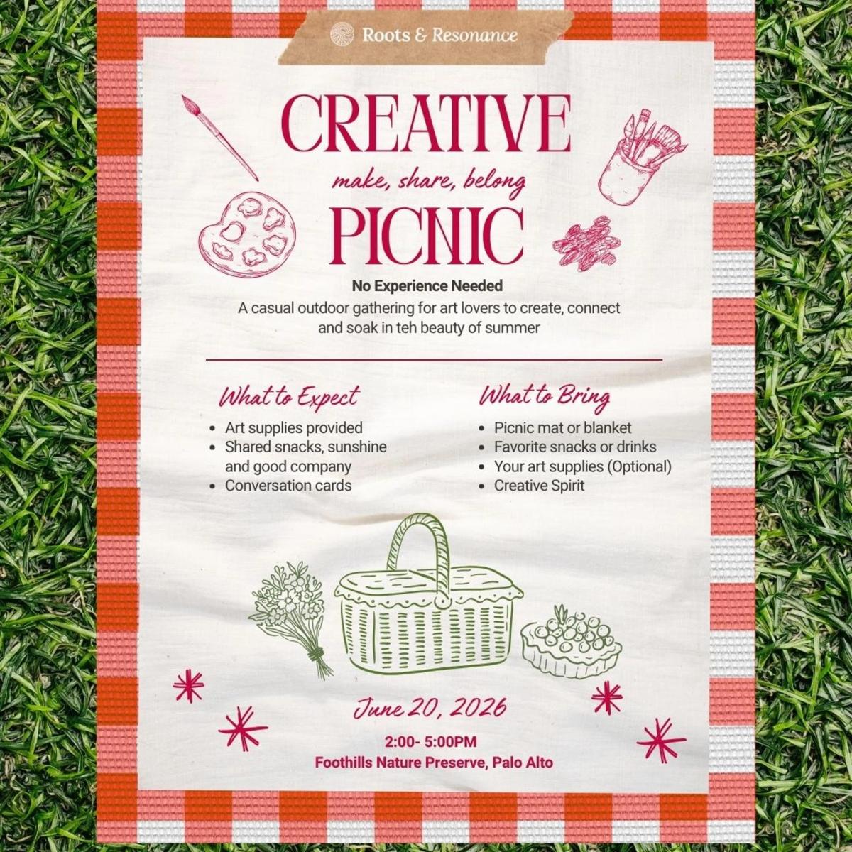 🧺Creative Picnic: Make, Share, Belong🎨