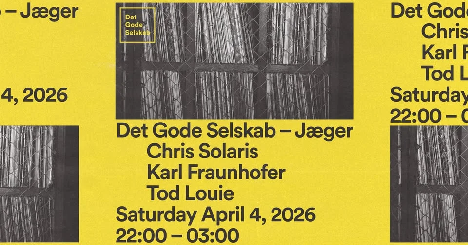 ByPåskefestivalen x Det Gode Selskab: Tod Louie | Chris Solaris | Karl Fraunhofer