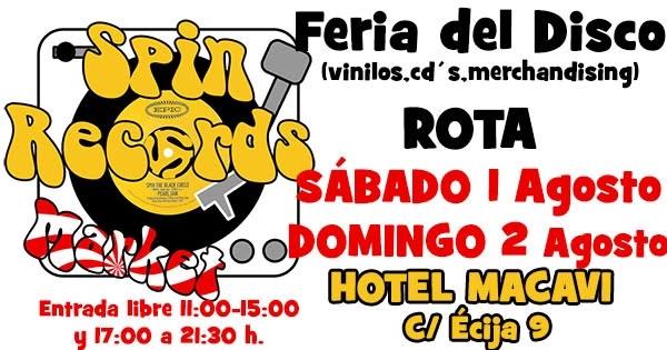 FERIA DEL DISCO VINILO ROTA 1 y 2 AGOSTO