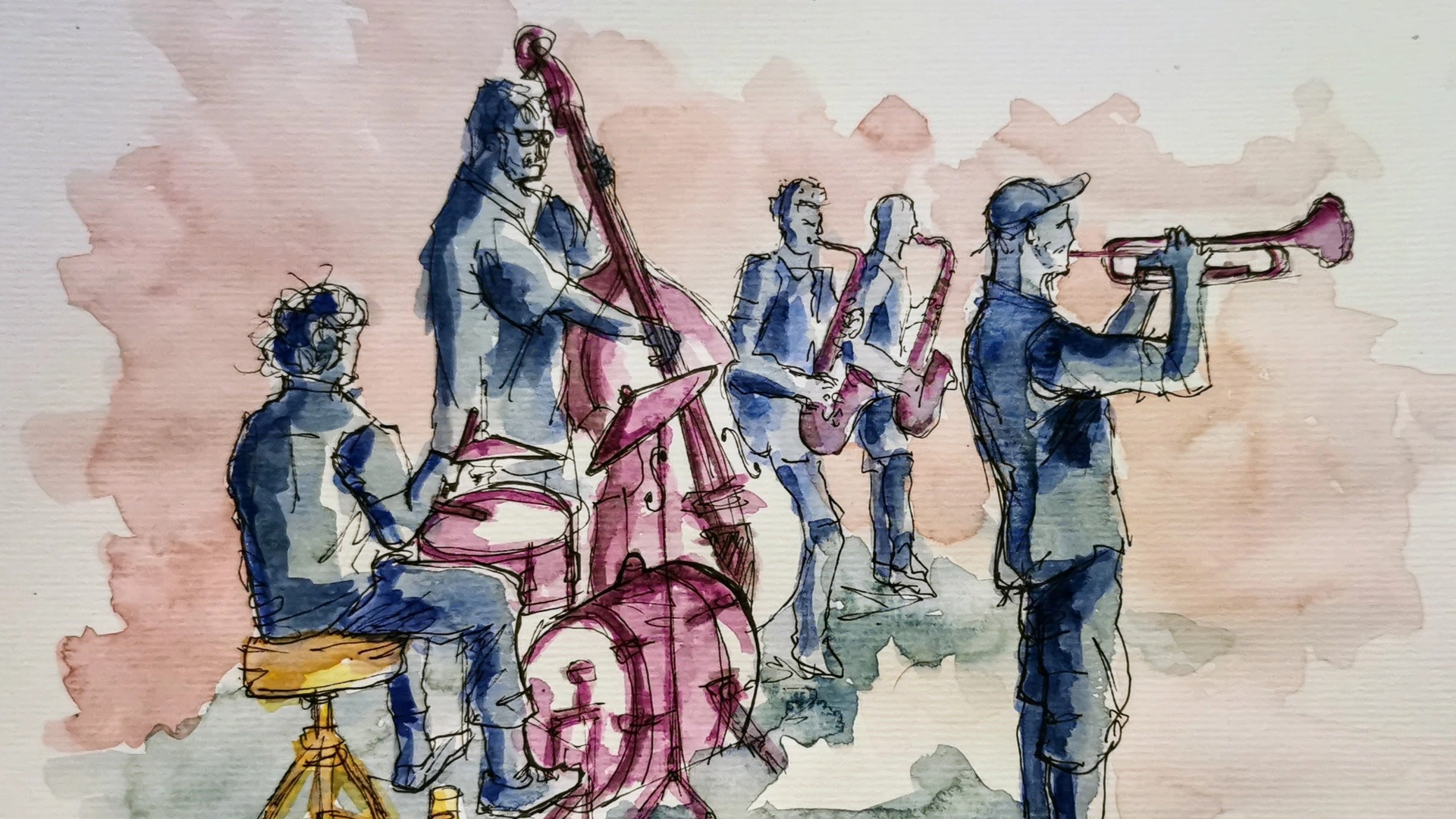 🎨🎶 Taller de dibujo y acuarela Concierto en La Muriel 🎺🎻🎷