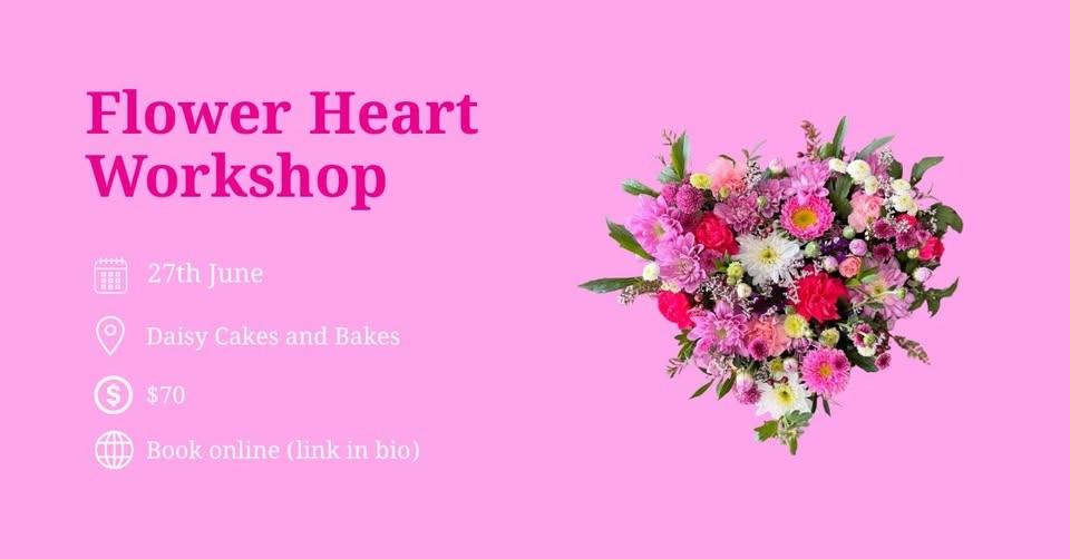Create your own floral arrangement - Flower heart workshop